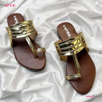 Myro Black Copper Chappal - MYRO