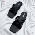 Myro Cream Square Cross Flat - MYRO
